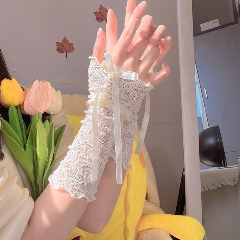 Women Gothic Mesh Fingerless G - Fingerless Glove Knit review and price