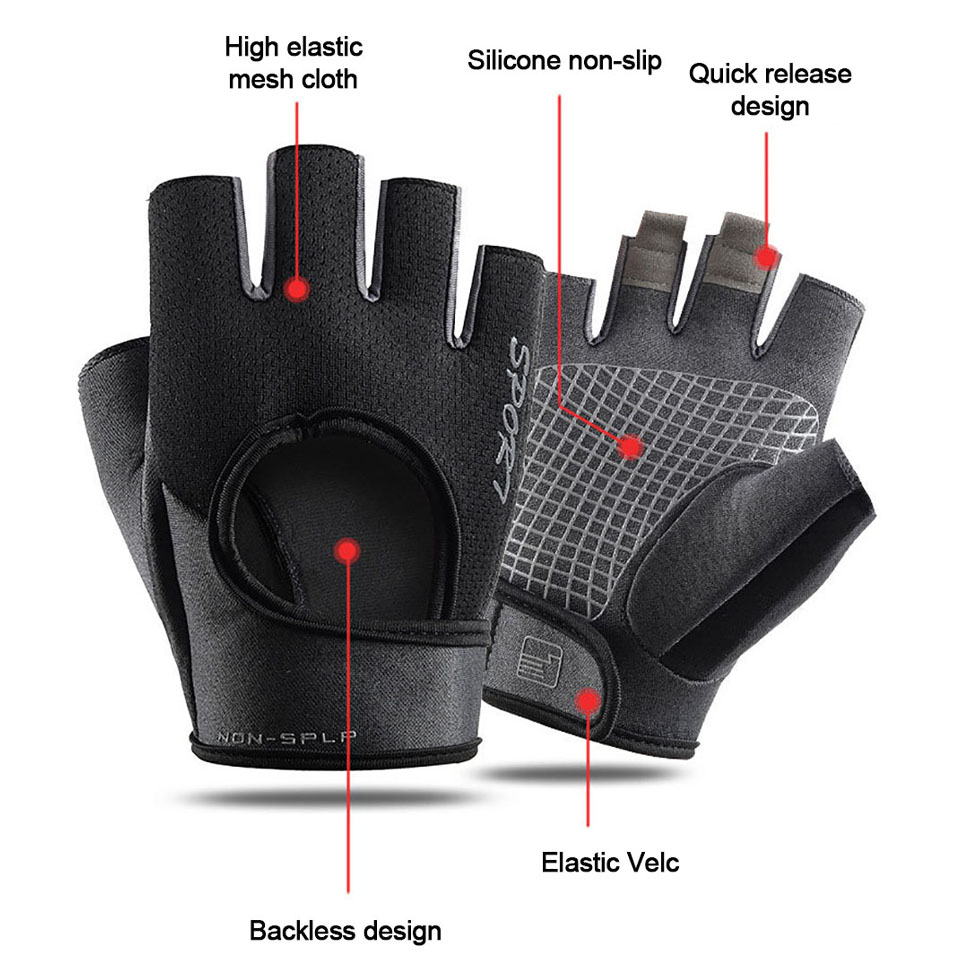 Cycling Sport Half Finger Glov - Workout Glove Gym review and price