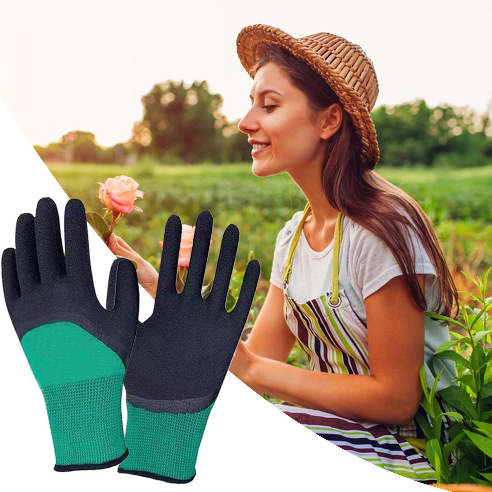 1Pair of Gardening Gloves Rubb - Gardening Glove Waterproof review and price