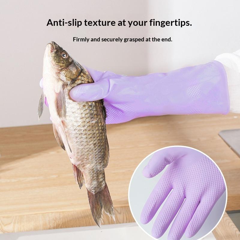 1Pair Latex Dish Washing Glove - Dish Glove Rubber review and price