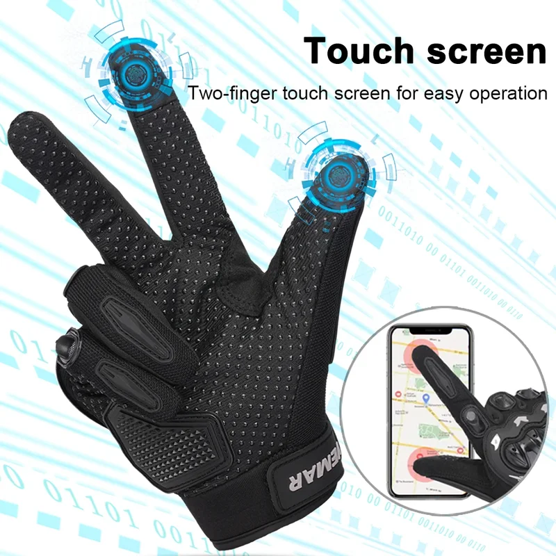 Touch Full-Finger Motorcycle R - Motorcycle Glove Knuckle review and price