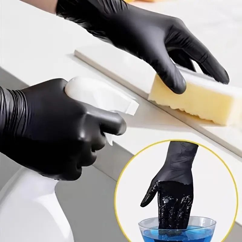 100/50/20PCS Black Nitrile Glo - Nitrile Mechanic Glove review and price