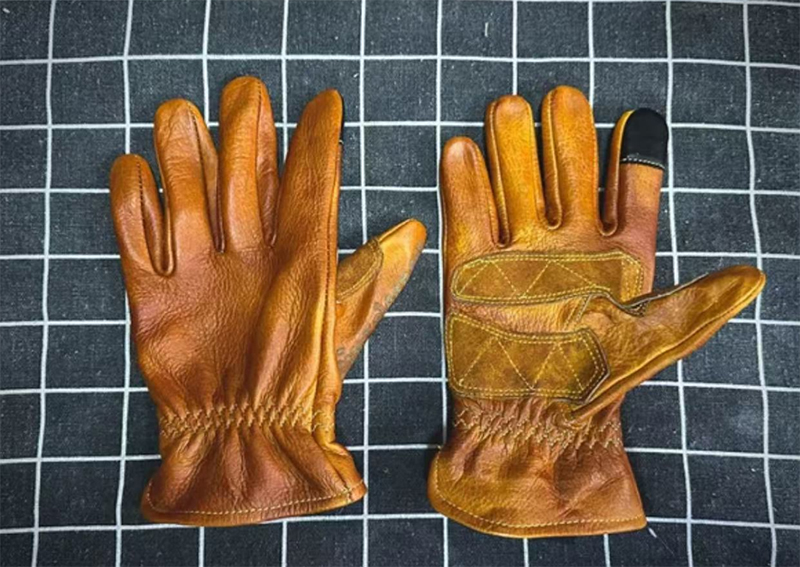 Handmade Genuine Leather Retro - Motorcycle Glove Knuckle review and price