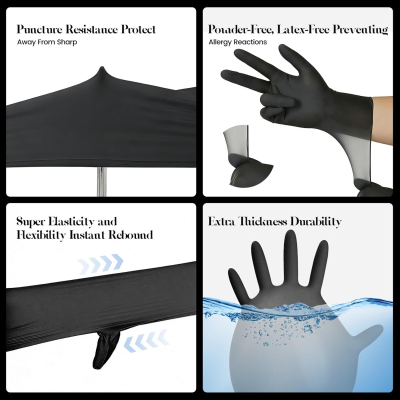 Kids Black Nitrile Disposable  - Latex Disposable Glove review and price