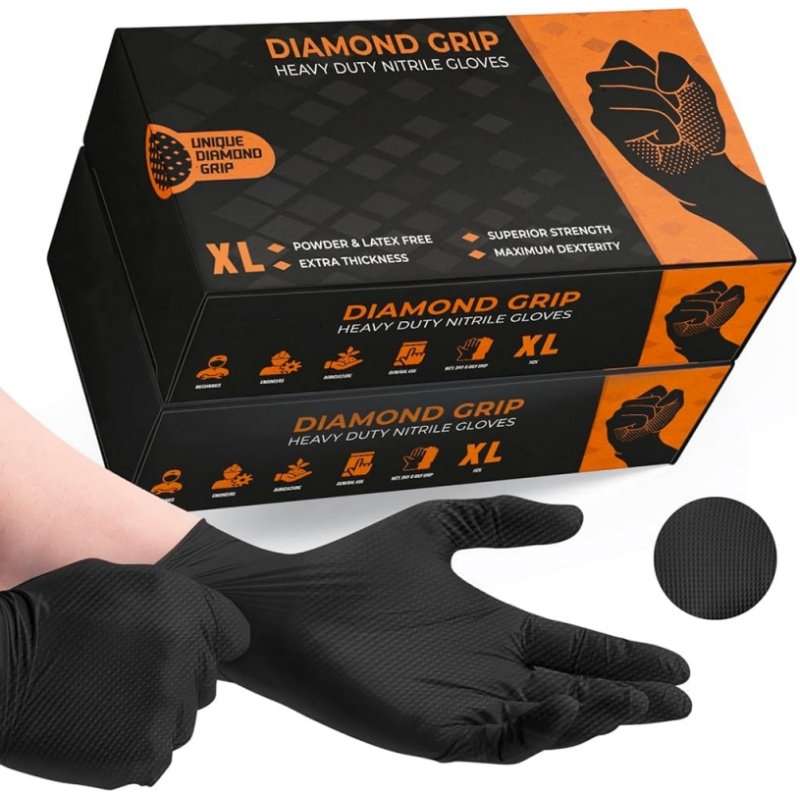 Black Heavy Duty Nitrile Dispo - Nitrile Mechanic Glove review and price