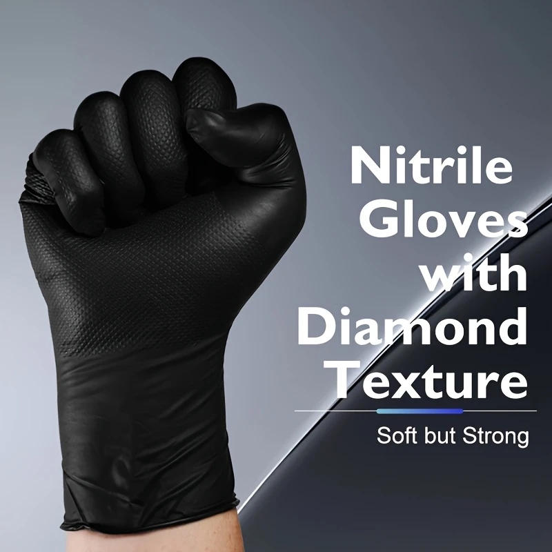 Black Heavy Duty Nitrile Dispo - Nitrile Mechanic Glove review and price