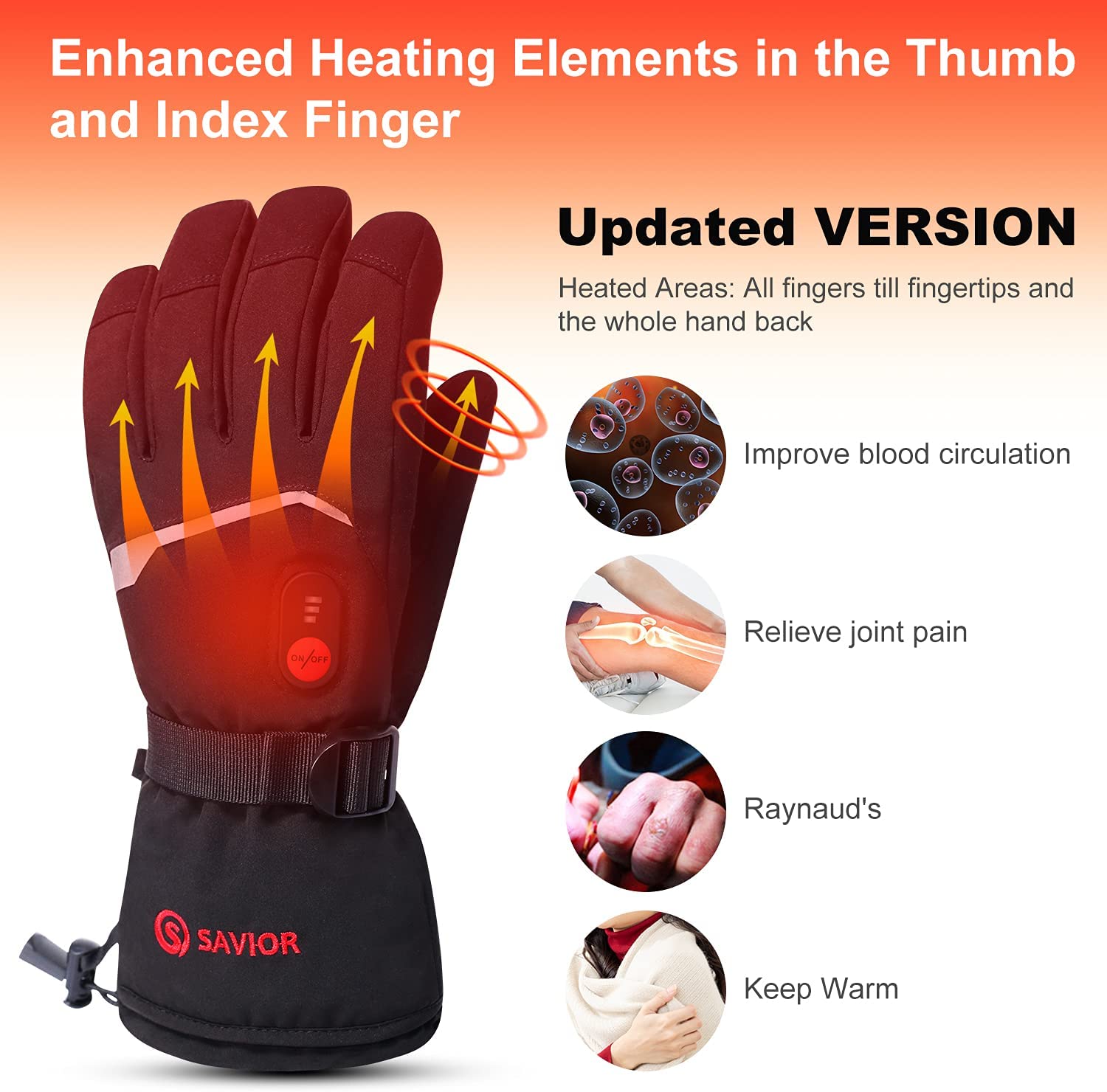 SNOW DEER Winter Heated Gloves - Heat Resistant Glove review and price
