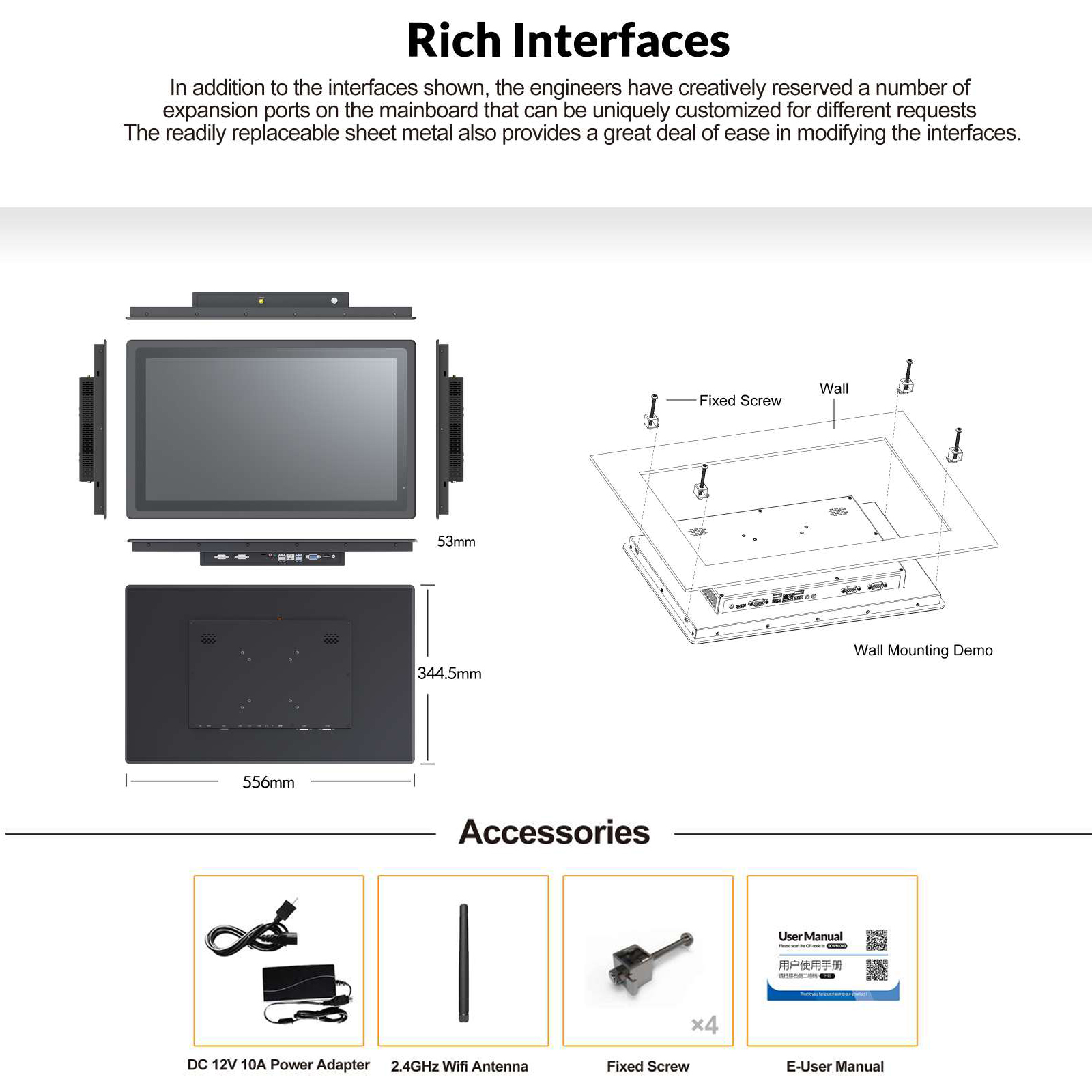 Custom IP65 Waterproof Fanless - Touchscreen Glove Capacitive review and price