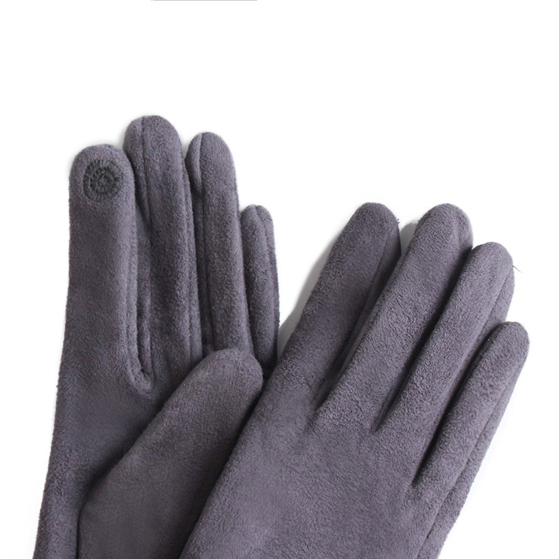 Winter Female Suede Leather Bo - Leather Driving Glove review and price