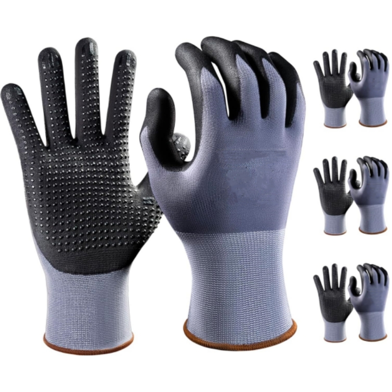 Micro-Foam Safety Work Gloves  - Nitrile Mechanic Glove review and price
