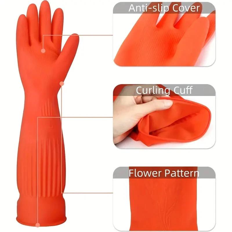 Long Reusable Rubber Dishwashi - Rubber Glove Cleaning review and price