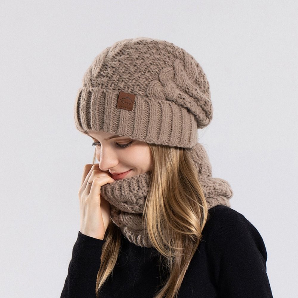 Soft Winter Beanie Hat Scarf S - Wool Glove Lined review and price