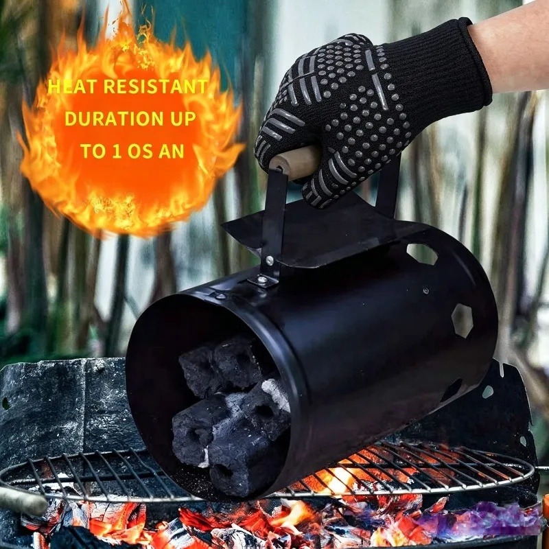 1pc/1 pair of Barbecue gloves  - Oven Mitt Silicone review and price