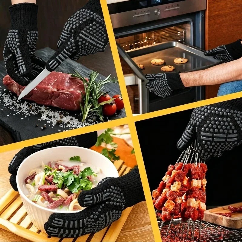 1pc/1 pair of Barbecue gloves  - Oven Mitt Silicone review and price