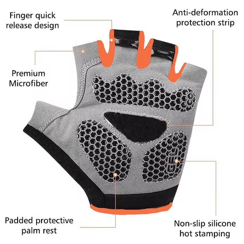Breathable Anti-Slip Half Fing - Workout Glove Gym review and price