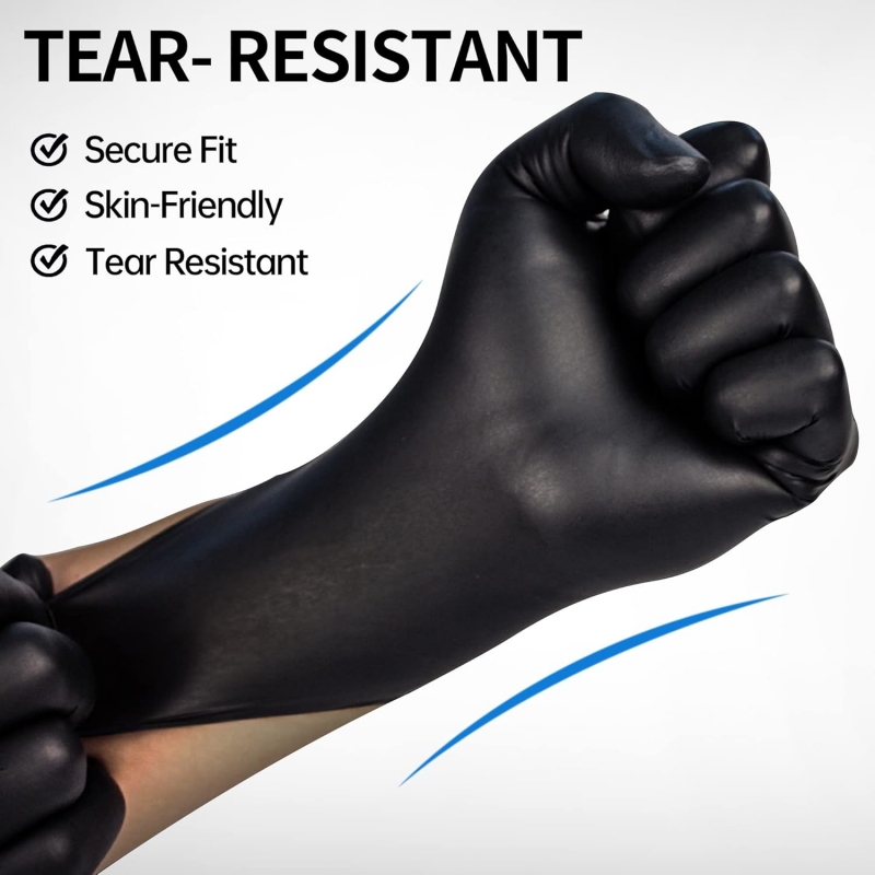 100PCS Black Nitrile Gloves Di - Latex Disposable Glove review and price