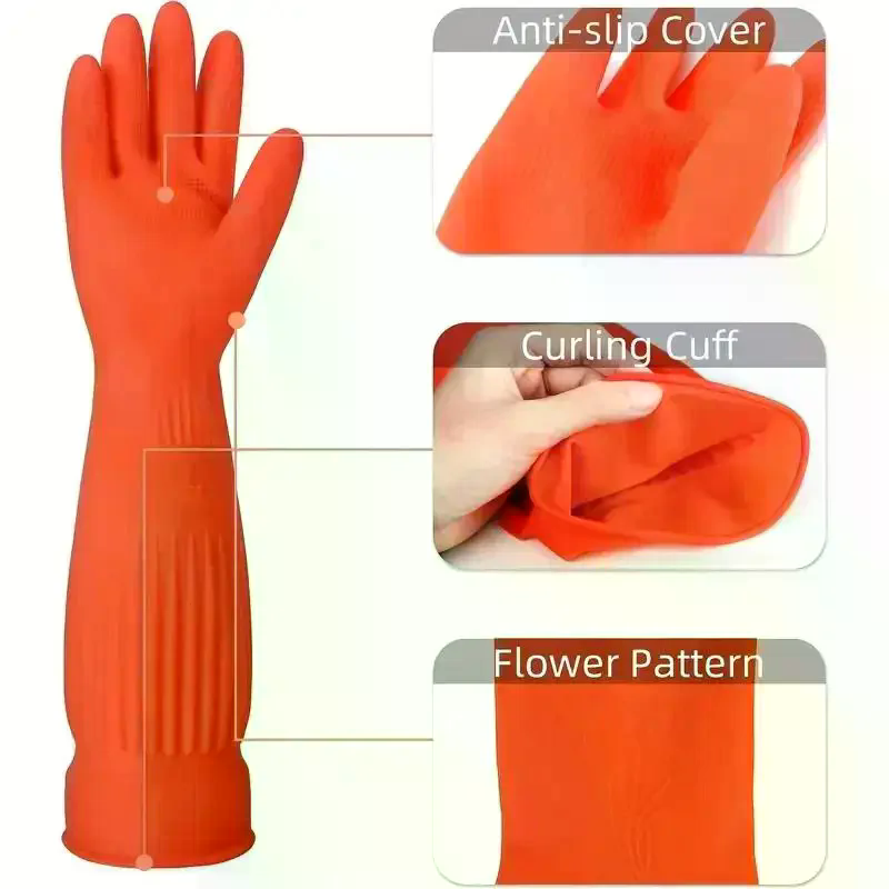 Long Reusable Rubber Dishwashi - Dish Glove Rubber review and price