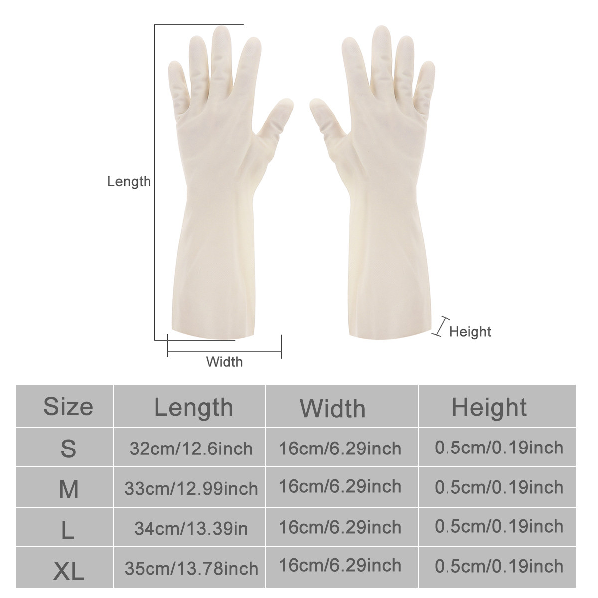 1Pair Waterproof Dishwashing G - Dish Glove Rubber review and price