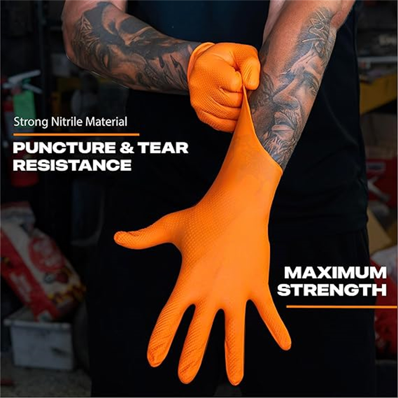 8Mil Thick Heavy Duty Safety W - Nitrile Mechanic Glove review and price
