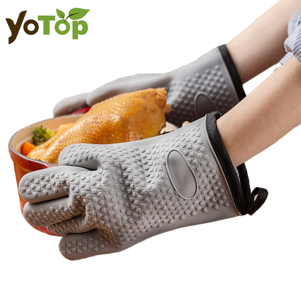 Heat Resistant Silicone Gloves - Oven Mitt Silicone review and price